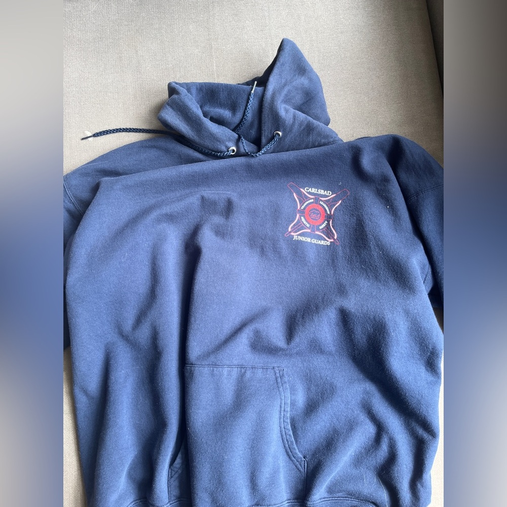 Navy Blue Hoodie with Logo